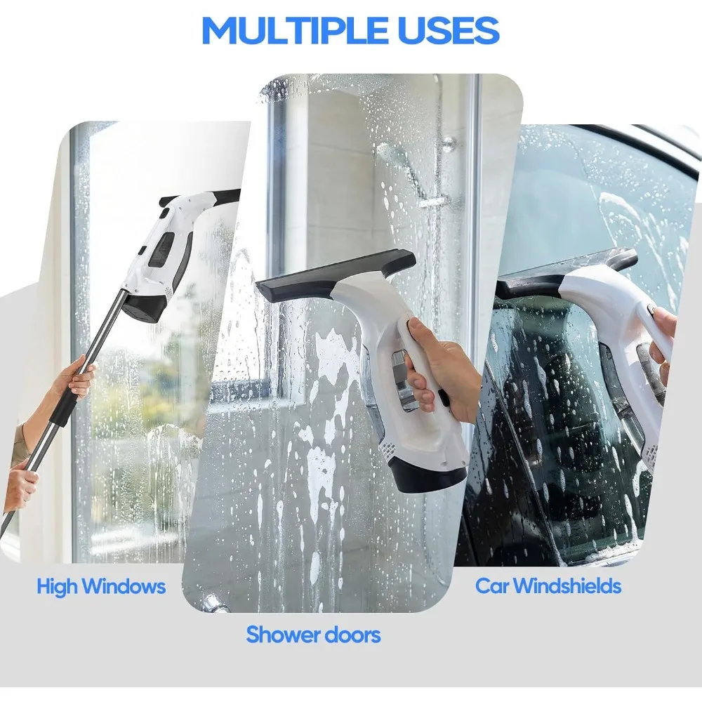 Cordlwindow Vacuum Squeegee with Extension Pole Electric 6 | PricZone Cordlwindow Vacuum Squeegee with Extension Pole Electric 6 | PricZone