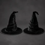 OneSize Unisex Ruched Velvet Witch Wizard Hat Curved Tip 3 | PricZone OneSize Unisex Ruched Velvet Witch Wizard Hat Curved Tip 3 | PricZone