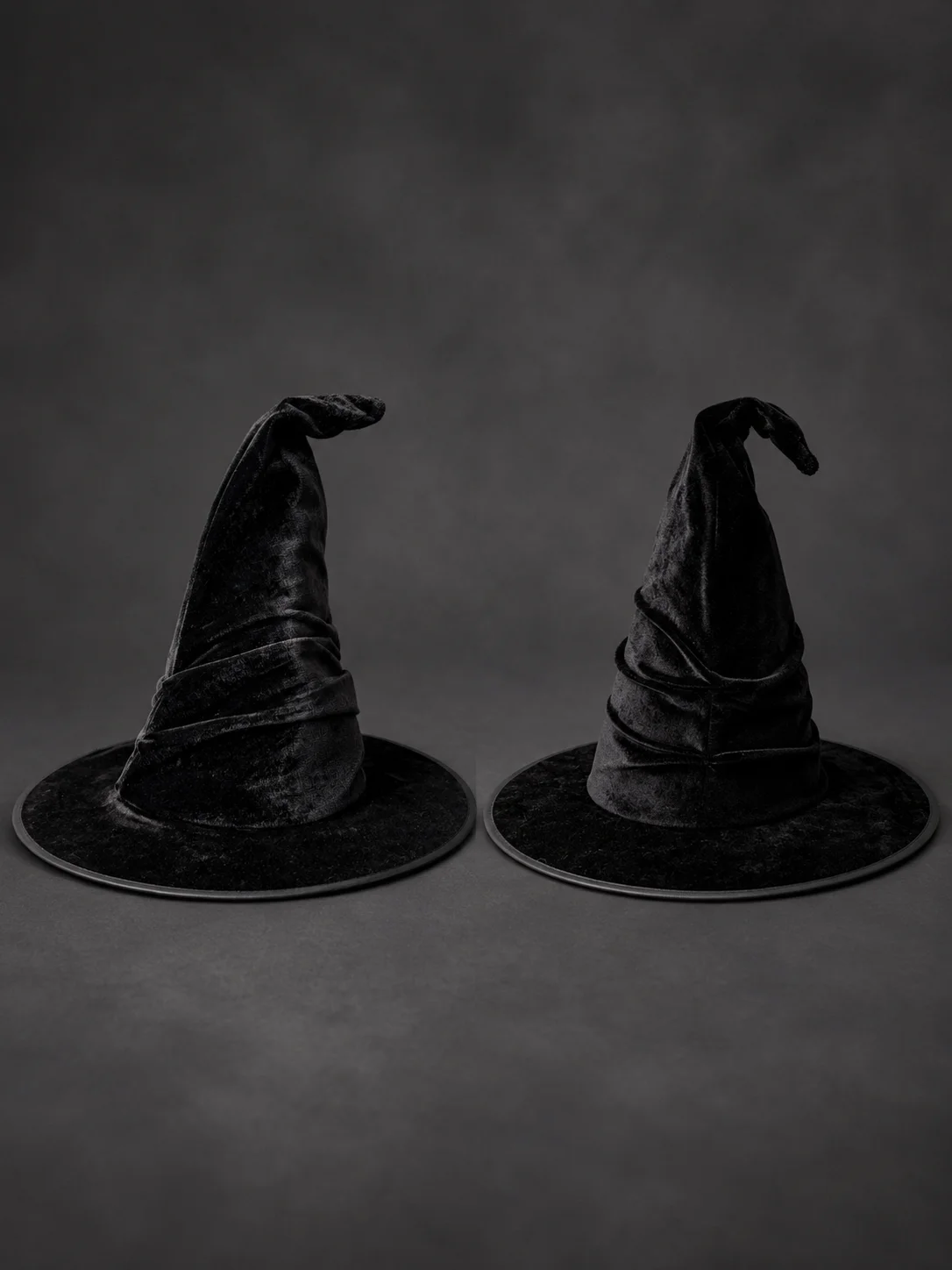 OneSize Unisex Ruched Velvet Witch Wizard Hat Curved Tip 3 | PricZone OneSize Unisex Ruched Velvet Witch Wizard Hat Curved Tip 3 | PricZone