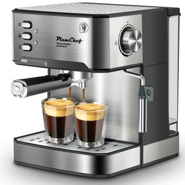 Plumchef Espresso Machine 20 Bar Compact Homehold Coffee 1 | PricZone