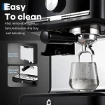 Stainless Steel Espresso Machine with Grinder 20 Bar Metal 7 | PricZone Stainless Steel Espresso Machine with Grinder 20 Bar Metal 7 | PricZone