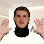 1Pack  Realistic 3D Mesh Celebrity Face Mask and Headpiece 5 | PricZone