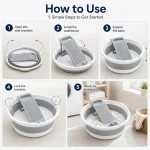 Large Collapsible Washboard Basin for Hand Washing Clothes 5 | PricZone