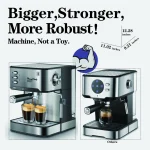 Plumchef Espresso Machine 20 Bar Compact Homehold Coffee 3 | PricZone Plumchef Espresso Machine 20 Bar Compact Homehold Coffee 3 | PricZone