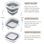 Small Collapsible Bucket 14Gal5L Bpa Free Foldable Water 4 | PricZone