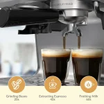 20 Bar Espresso Coffee Machine 1450W Semi Automatic Maker 5 | PricZone