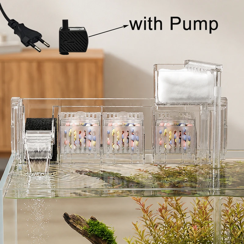 Aquarium Top Filter Box MultiChamber Filtration with Bio 1 | PricZone Aquarium Top Filter Box Multi Chamber Filtration with Bio 1 | PricZone