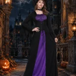Women Classic Witch Costume Set Long Sleeve FloorLength 4 | PricZone Women Classic Witch Costume Set Long Sleeve FloorLength 4 | PricZone