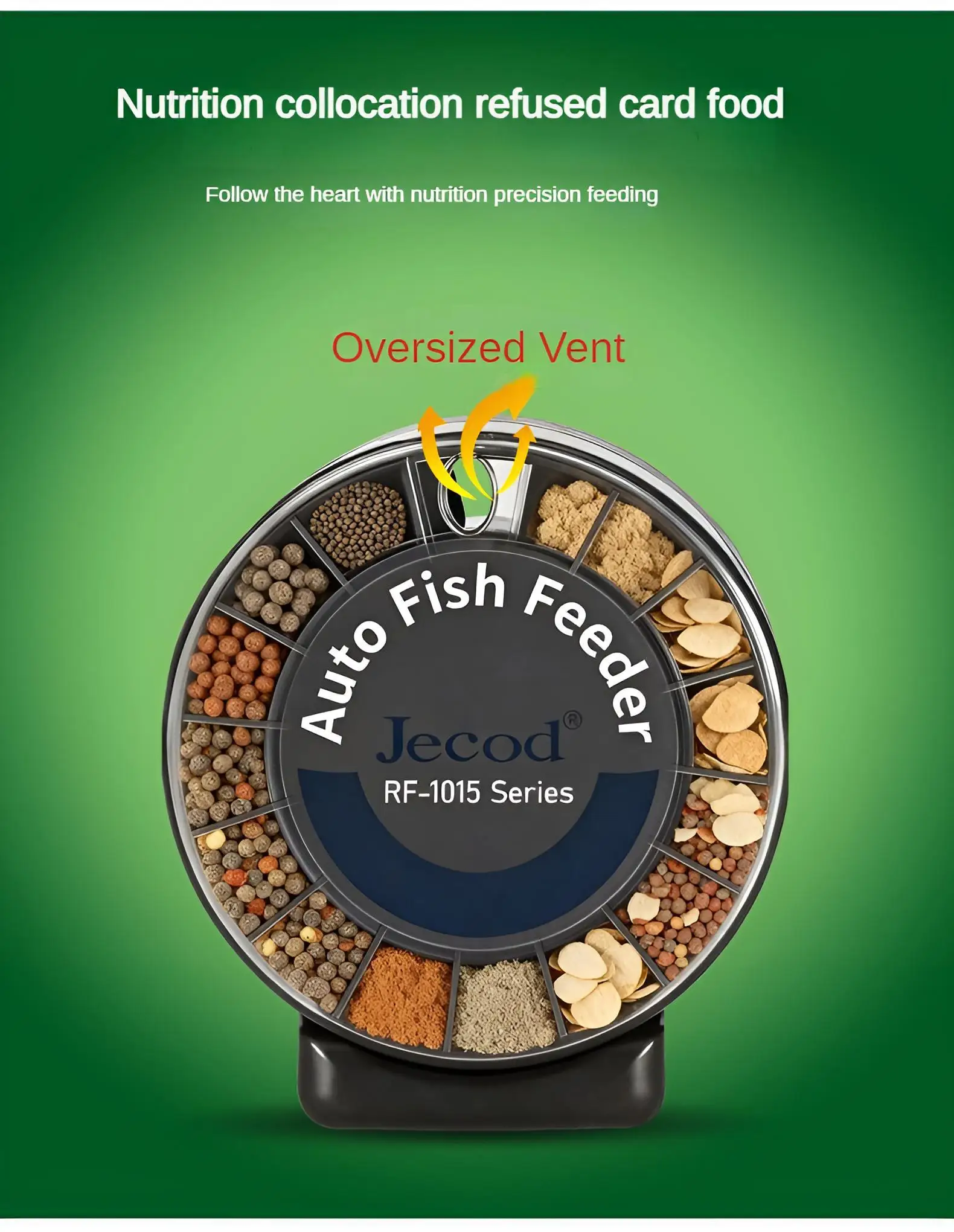 Automatic Fish Feeder｜Dual Moisture-Proof Bins｜100Ml 9